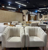 Modern Barrel Accent Chair Set | KSF Furniture
