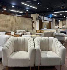 Modern Barrel Accent Chair Set | KSF Furniture