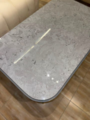 Luxury Grey Marble Top Coffee Table