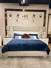 Elegant White Luxury Bed – Modern Bedroom Decor Bed Frame