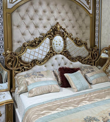 Luxury Royal Carved Bed Set