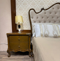 Classic Beige Tufted Bedroom Furniture Set