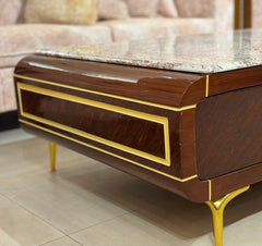 Premium Marble Top Wooden Center Table