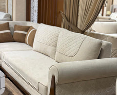 Premium L Shape Sofa with Modern Coffee Table