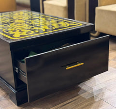 Luxury Black & Gold Designer Center Table | KSF Furniture