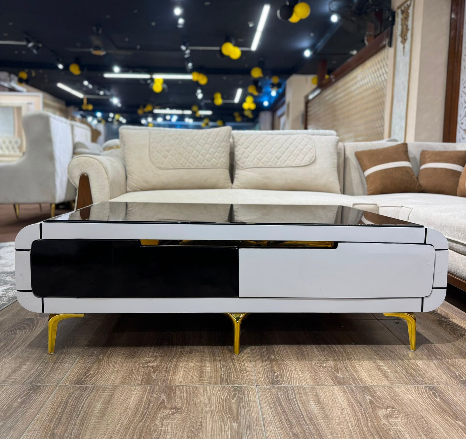 Modern White High Gloss Coffee Table