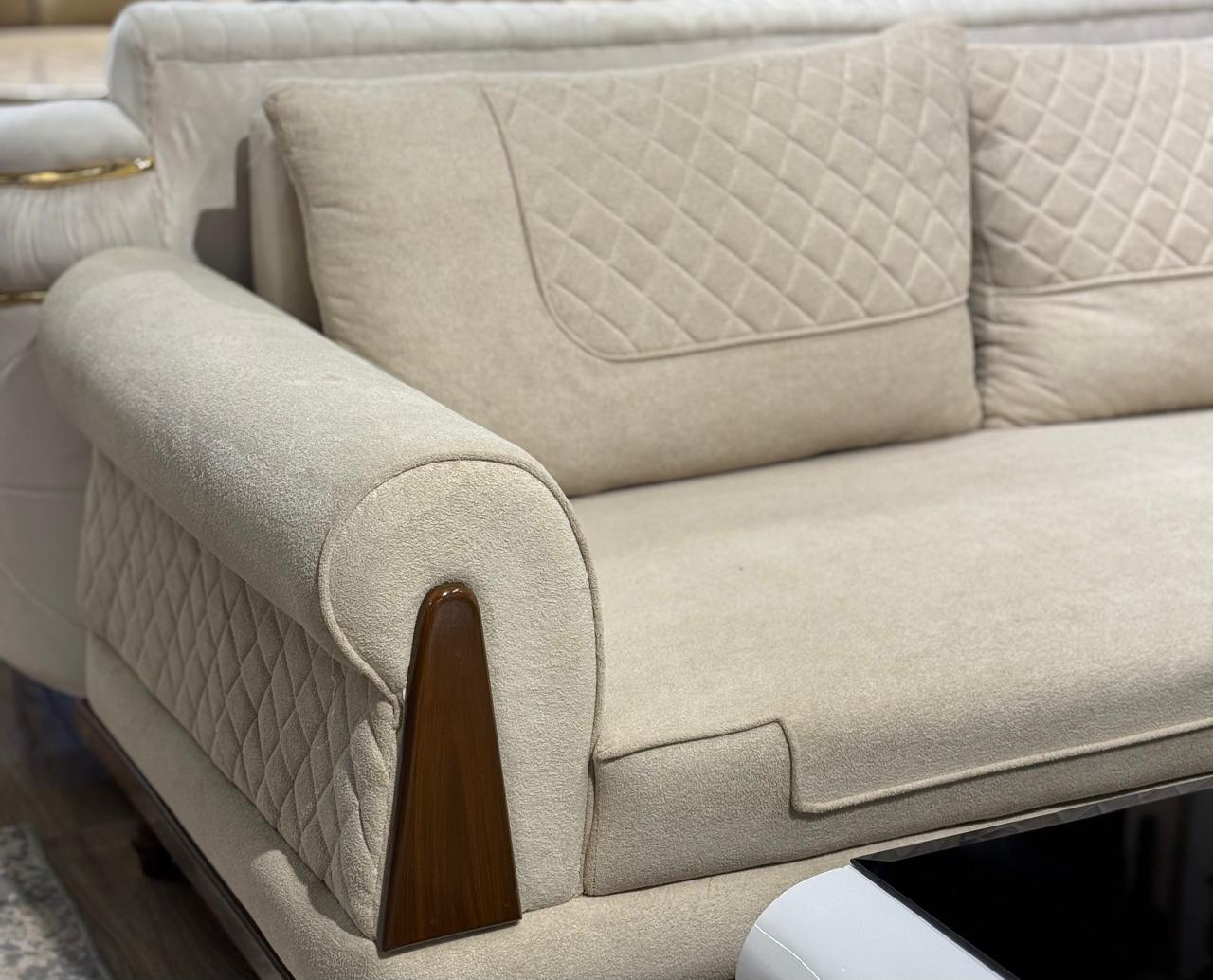 Premium L Shape Sofa with Modern Coffee Table
