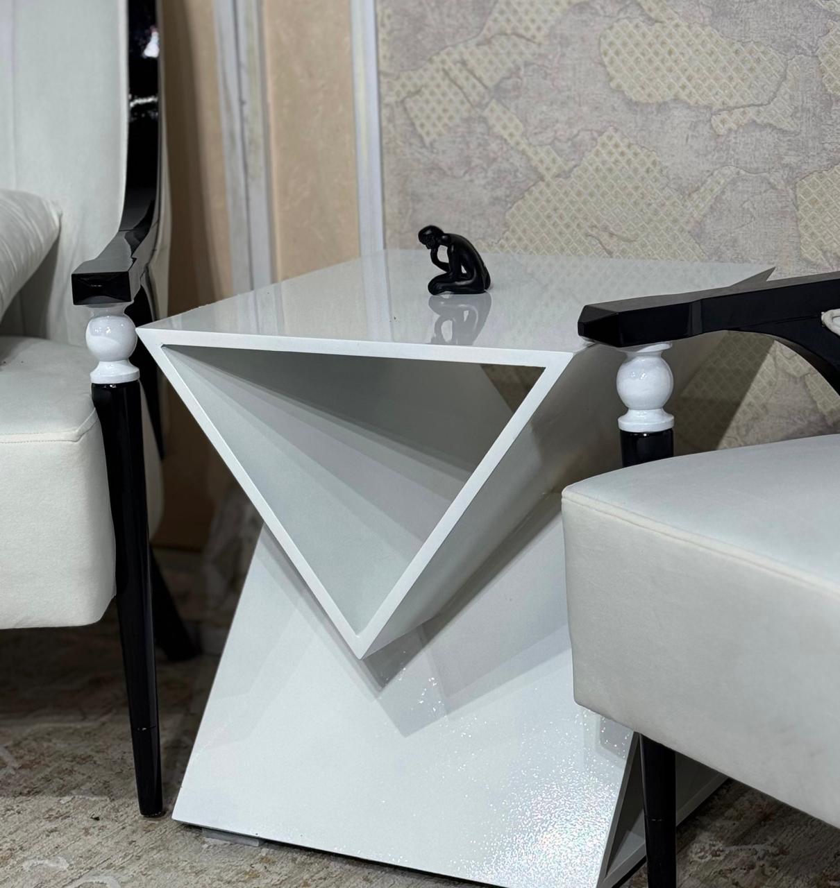Classic Wooden Accent Chair Set with Designer Side Table | KSF Furniture