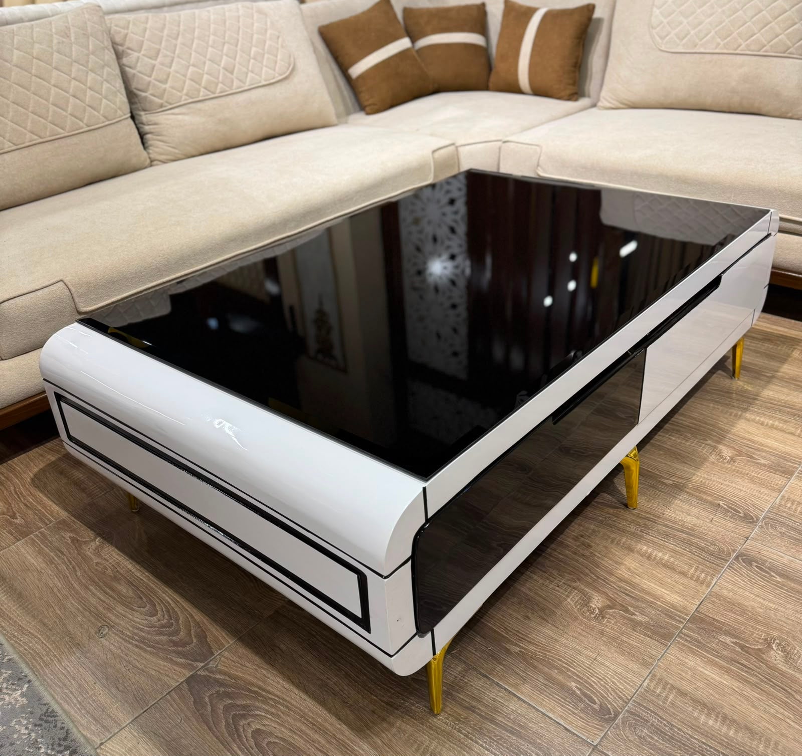 Modern White High Gloss Coffee Table