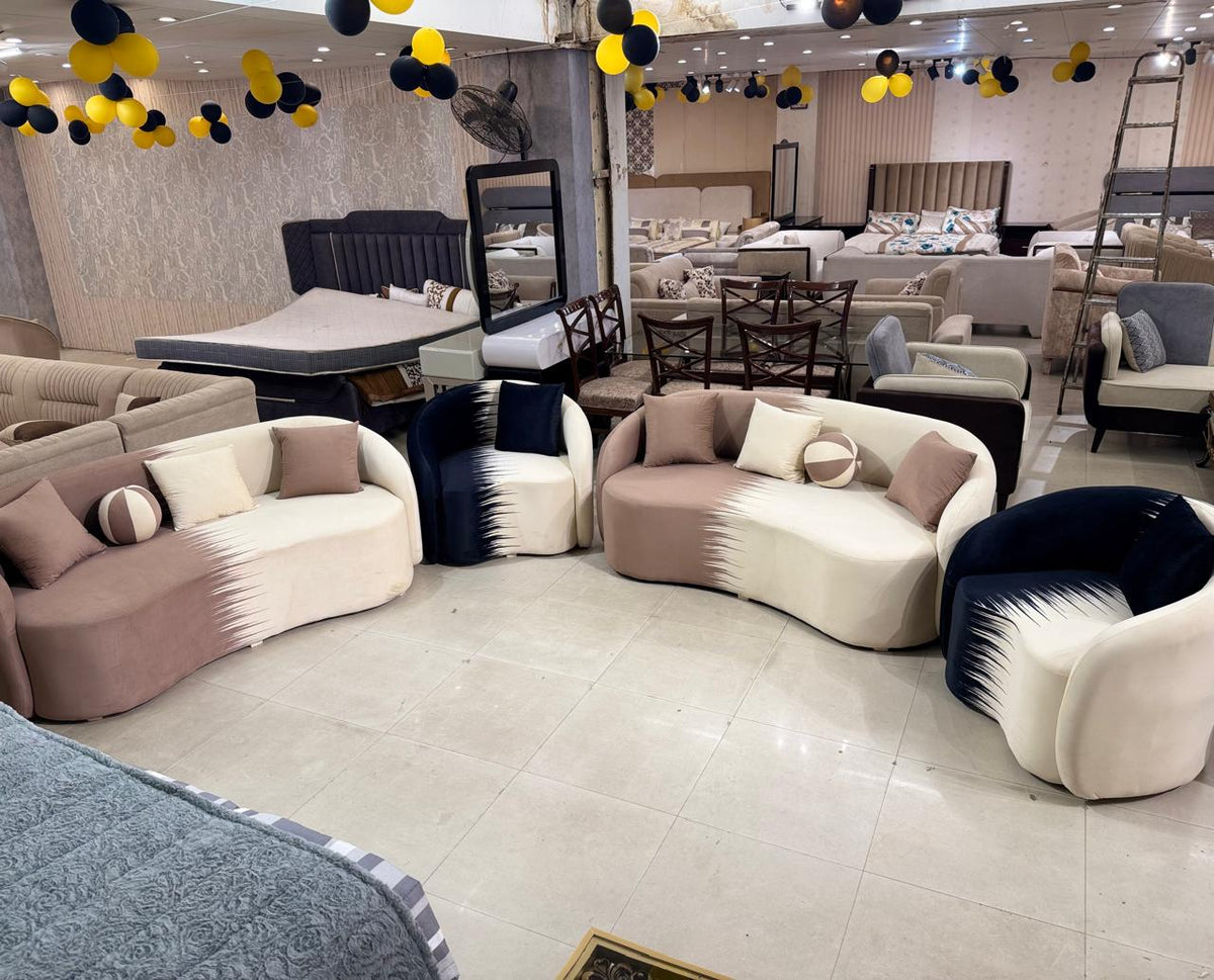Luxury Curved Lounge Sofa Set