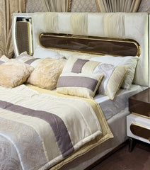 Luxury White Platform Bed