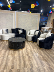 Modern Curved Sofa Set