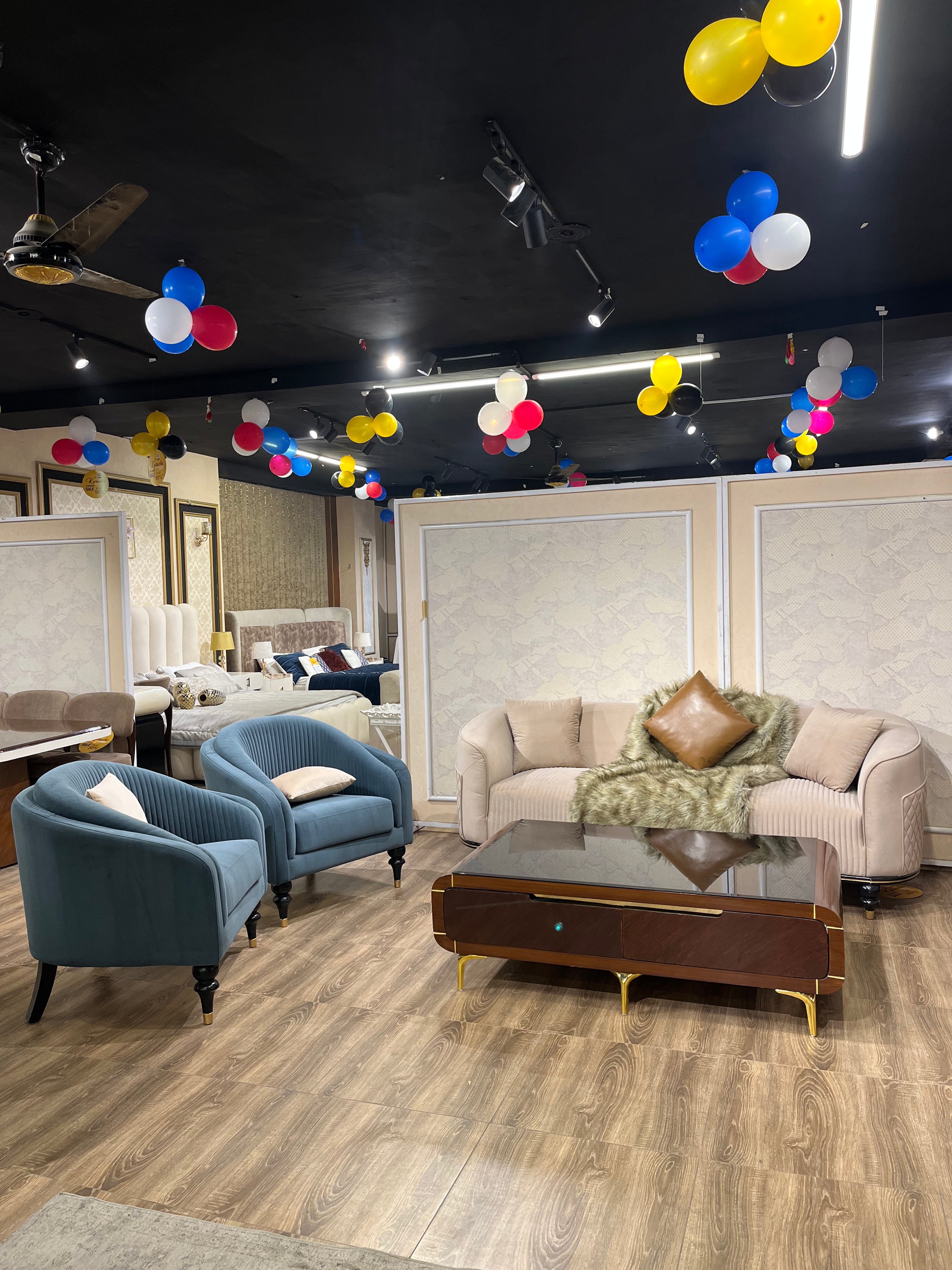 Elegant Curved Sectional Sofa with Quilted Details