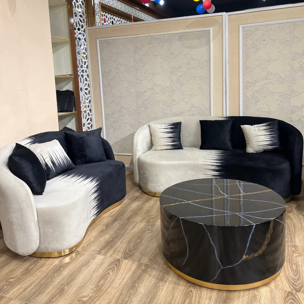 Modern Curved Sofa Set