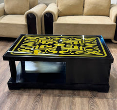 Luxury Black & Gold Designer Center Table | KSF Furniture