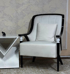 Classic Wooden Accent Chair Set with Designer Side Table | KSF Furniture