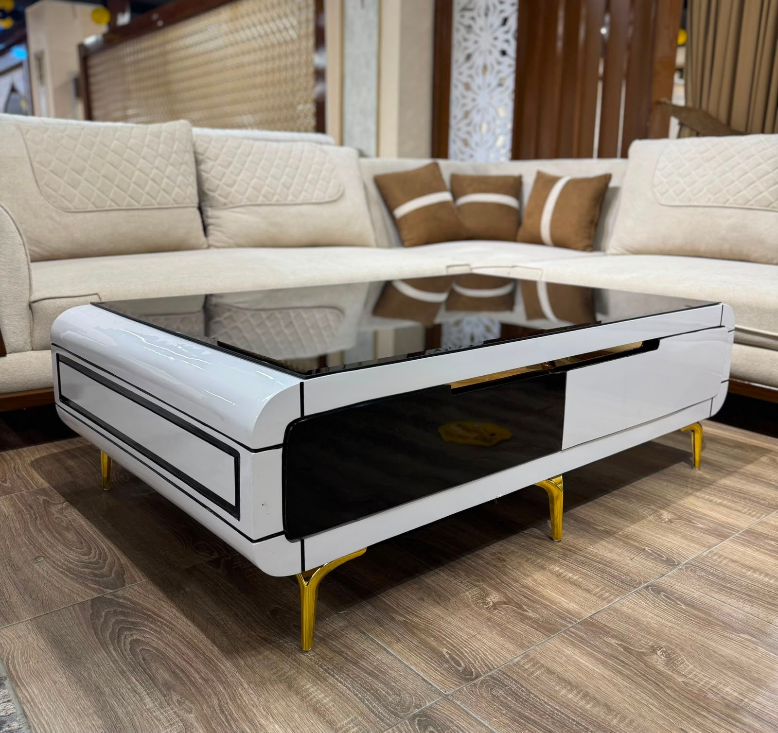 Modern White High Gloss Coffee Table