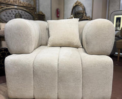 Luxury Modern 3 Seater Sofa with Designer Console